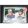 Image 1 : 1977 MLB Strikeout Leaders Baseball Trading Card; Phil Niekro Atlanta Braves & Nolan Ryan Los Angele