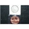Image 2 : 1943 Walking Liberty Half Dollar & Golden State Mint Copper Round; .999 Fine Copper 1 Oz.; Lot of 2
