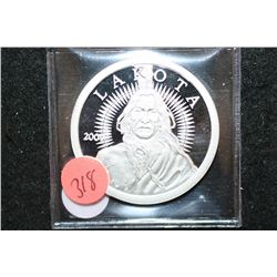 2009 Lakota Silver Round; .999 Fine Silver 1 Oz.