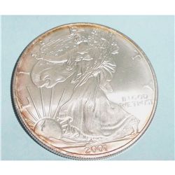 THREE .999 PURE SILVER ONE TROY OZ AMERICAN EAGLES