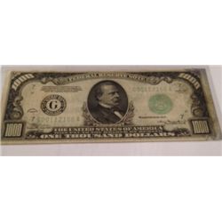 1934 Series $1000 Federal Reserve Note