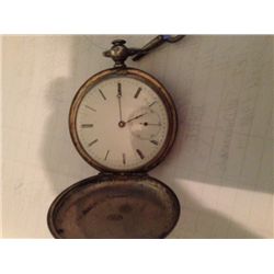 F H Mathez,Tramelan Antique (Swiss) Pocket Watch,Engraved Fine Silver, Fully Jewelled, Key Wound