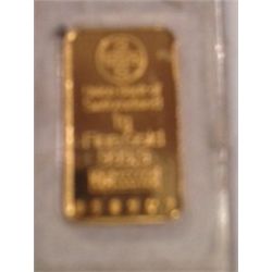 .999 PURE 24K GOLD BAR 1 GRAM