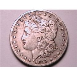 BETTER DATE 1892-S Morgan Dollar F12