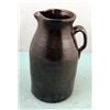 Image 1 : Antique Rustic Stoneware Water Pitcher 11 In. Tall