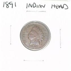 1891 INDIAN HEAD PENNY *PLEASE LOOK AT PICTURE TO DETERMINE GRADE - NICE COIN*!!