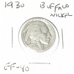 1930 BUFFALO NICKEL *RARE EXTRA FINE-40 HIGH GRADE*!!