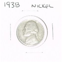 1938 JEFFERSON NICKEL *1st YEAR JEFFERSON NICKEL*!!