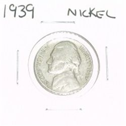 1939 JEFFERSON NICKEL *2nd YEAR JEFFERSON NICKEL*!!