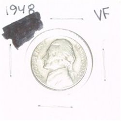 1948 JEFFERSON NICKEL *VERY FINE GRADE*!!