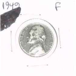 1949 JEFFERSON NICKEL *RARE KEY DATE - FINE GRADE*!!