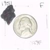 Image 1 : 1951 JEFFERSON NICKEL *RARE KEY DATE - FINE GRADE*!!