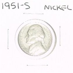 1951-S JEFFERSON NICKEL *PLEASE LOOK AT PICTURE TO DETERMINE GRADE*!!