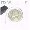 Image 1 : 1953-D JEFFERSON NICKEL *FINE GRADE*!!