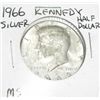 Image 1 : 1966 SILVER KENNEDY HALF DOLLAR *EXTREMELY RARE MS HIGH GRADE*!!