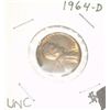 Image 1 : 1964-D LINCOLN CENT PENNY *RARE UNC HIGH GRADE*!!