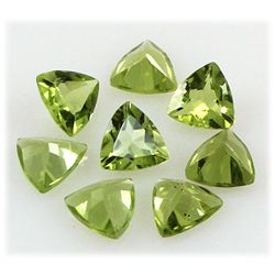 Peridot 5.35 ctw Loose Gemstone 6x6mm Trillion Cut