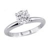 Image 1 : 1.00 ct Round cut Diamond Solitaire Ring, I-J, SI2