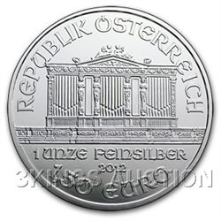 One Ounce Austrian Philharmonic Silver 2012