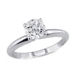 0.60 ct Round cut Diamond Solitaire Ring, G-H, I