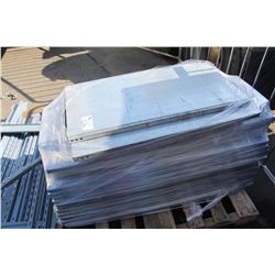 PALLET OF GALVENIZED SHELVES