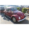 Image 1 : 1968 RED VOLKSWAGEN BETTLE TYPE 3 2DR 22,643M