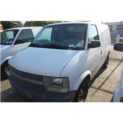 2001 WHITE CHEVROLET ASTRO CARGO VAN 309,924KM GAS
