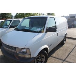 2001 WHITE CHEVROLET ASTRO CARGO VAN 184,046KM GAS