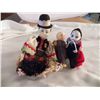 Image 1 : 3- Celluloid Dolls approx man with hat 6", other 2 are 4"
