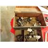 Image 1 : Wood box with 8 fishing reels