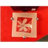 Image 2 : Glass Tray with Alum Feet 8" x 8" x 3"