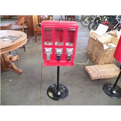 Gumball Machines tripple Shop Brand new Gumball machines on Stands  3-machines per stand