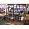 Image 2 : 3-Glass Shelf Wood Display Case 60" wide x 18" Deep x 73" Tall