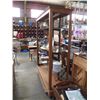 Image 3 : 3-Glass Shelf Wood Display Case 60" wide x 18" Deep x 73" Tall