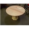 Image 1 : marble top table and base
