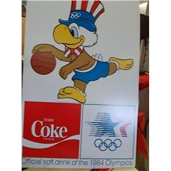 1984 Coke Olympic 2-sided poster 32 x 22 inches