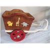 Image 1 : Handmade Wooden Wagon (toy box) Hand Made Toy Box 34" overall lenght x 13  3/4" Wide x 19 1/2" Tall