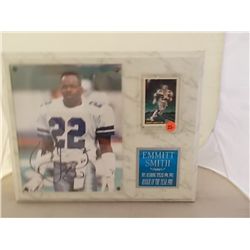 Emmitt Smith 8" x 10" SignedPlaque Signed with COA