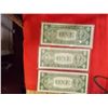 Image 2 : 2-1957 Silver Certificate Blue Seal Consective serial numbers A17389966    A17389967  (Crisp)