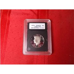 1353 1979-S Kennedy .50 Ct. Cameo Proof 70 INB Certified Full Strike