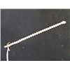 Image 1 : 14K Gold Plated Rhinestone Bracelet 7 1/2" Gold Plated Bracelet