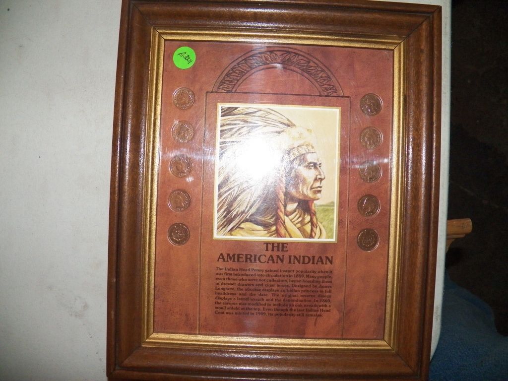 The American Indian Penny Framed Indian Penny Display 10 Coins the-american-indian-penny-framed-indian-penny-display-10-coins