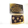 Image 1 : 2003 Commemorative Quarters Gold Edition 50 State Commemorative Quarters Gold Edition