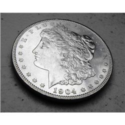 Morgan Silver Dollars 1902-O & 1904-O BU