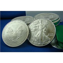 Lot of 20 Silver Eagle Bullion