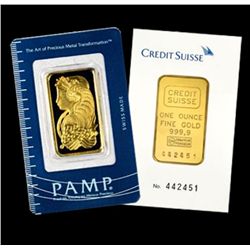 1 oz. Pamp / Credit Suisse Ingot (1)