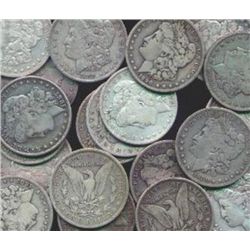 20 Assorted Date Morgan Silver Dollars