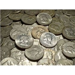 (20) Franklin Half Dollars - 90% Silver