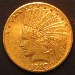 Random Date $ 10 Dollar Gold Indian Coin- XF Plus