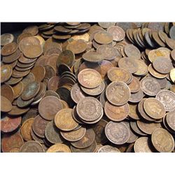 Lot of (100) Indian Head Cents- As Shown